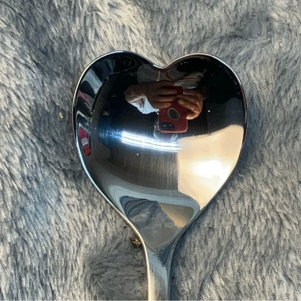 LOT of 24 Alessi Delta Heart Shaped Spoon Coffee Tea Dessert - Picture 2 of 8